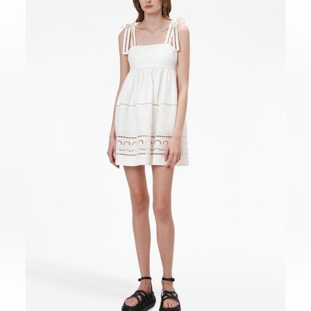 Jonathan Simkhai White Mini Dress